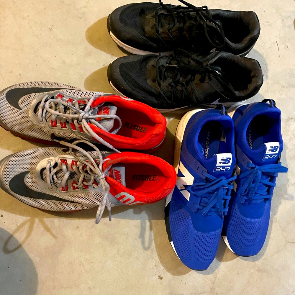 Men’s sneaker bundle! All Size 11, worn only 1 time!